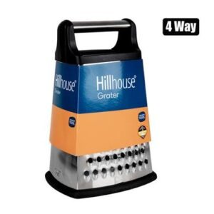 Grater 4-way stainless steel black xclusiv