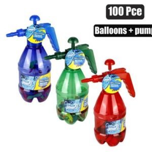 Balloon pumper & 100 water balloons assorted