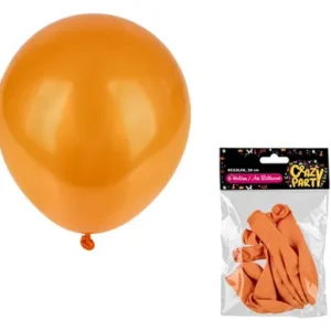 Orange Balloons, 6-pack