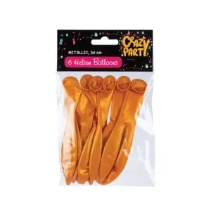 Metallic Gold Balloons, 6-pack