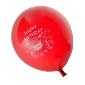 Red Happy Birthday Balloon, 1-piece