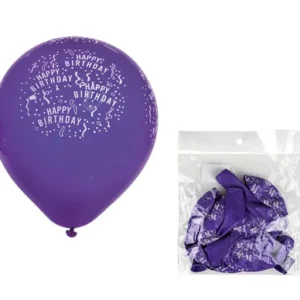 Purple Happy Birthday Balloon, 1-piece