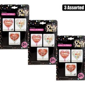 Balloon helium foil i love white f-01