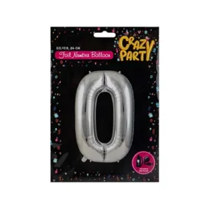 Silver Helium Foil Balloon, 0