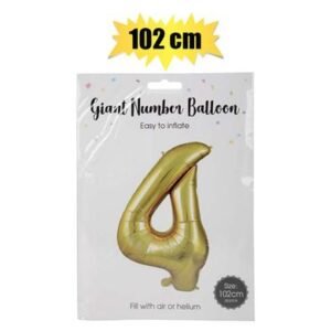 Gold Helium Balloon, 4