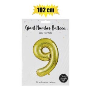 Gold Helium Balloon, 9