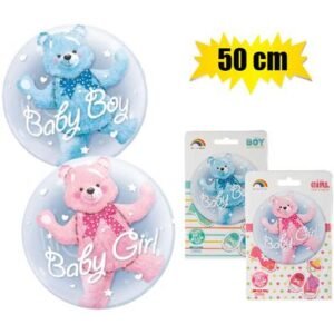 Clear Baby Shower Helium Balloon, 50cm