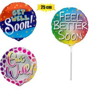 Get Well Soon Air Filled Foil Balloon