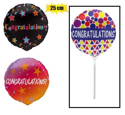 Congrats Air Filled Foil Balloon