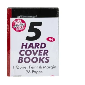 Hard Cover Book A4, 96-pages, 5-pack