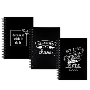 Novelty Spiral Notebook with Words/Priced per book