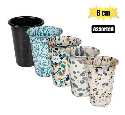 Tumbler enamel 8cm tall
