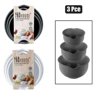 Mixing Bowl Set, 3 Piece, 1.5l - 2l - 2.