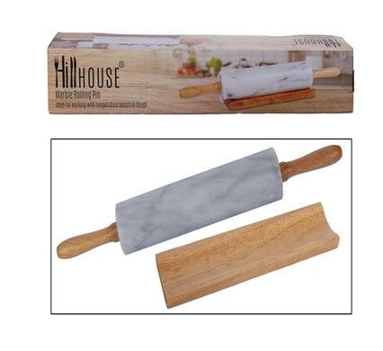 Rolling-pin marble wooden-stand hillhouse