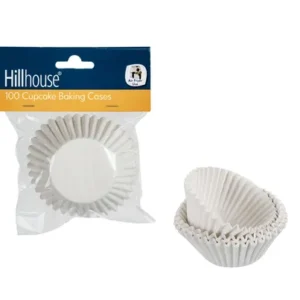 Paper Baking Cups 100 Pieces White