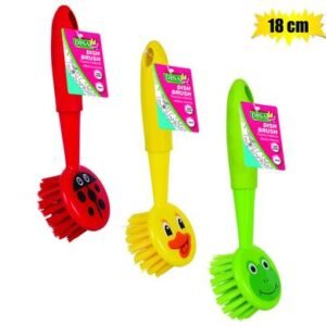 Dish brush assorted design 18cm