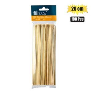 Skewers bamboo 20cm 100 Piece 2.5mm home n leisure