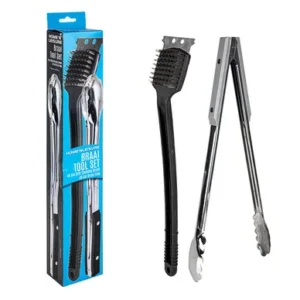 BRAAI TONG AND GRILL CLEANER SET HOME N LEISURE