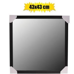 Mirror wall plastic 43x43cm assorted
