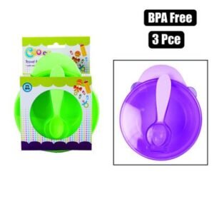 Cooey feeding bowl with lid and spoon