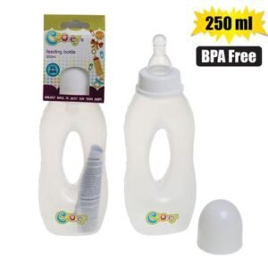 Cooey feeding bottle plastic 250ml bagel