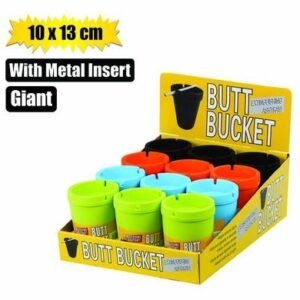 Ashtray plastic tub giant 10x13cm assorted