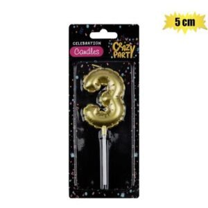 Birthday Candle, Balloon Number, 3
