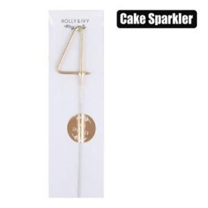 Birthday Candle, Sparkle Number, 4