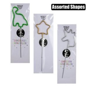 CANDLE BIRTHDAY SPARKLES ASSORTED SHAPES