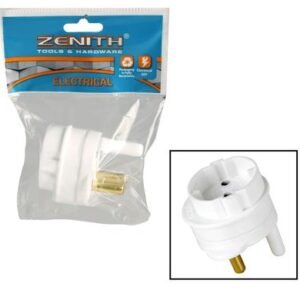 Plug Adapter 5 Amp, 2 Pin Shuko