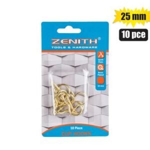 Cup-hooks brass-plastic 25mm 10 Piece zenith