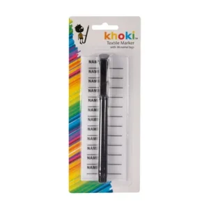 Textile Marker with 36 Iron On Name Tags