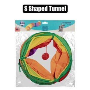 Pet cat toy tunnel "s" shaped