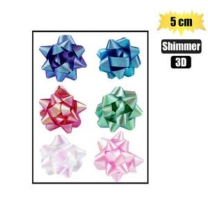 Shimmer 3d Pattern Bow 5cm