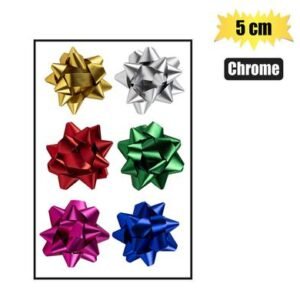 Gift-bow Chrome, 5cm