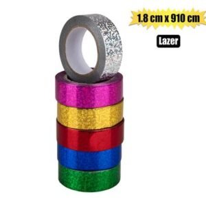 Laser Ribbon Assorted Colours