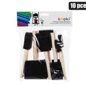 Sponge Foam Tip Brushes, 10 Piece