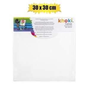 Wood Mounted Canvas, 30 X 30cm