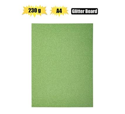 Glitter Board Green Dark A4