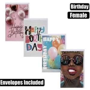 Female Birthday Card & Envelope