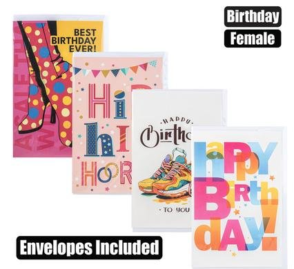 Female Birthday Card & Envelope
