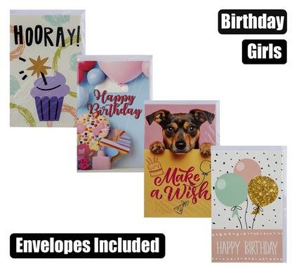 Girls Birthday Card & Envelope
