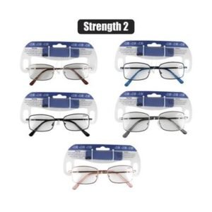 Reading Glass Metal + 2