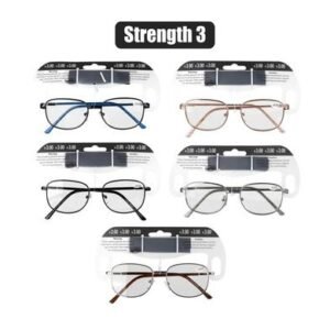 Reading Glass Metal + 3