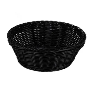 Woven Plastic Basket, 21 X 7cm Round