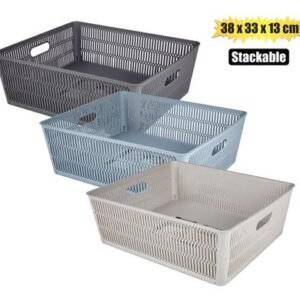 Stackable Storage Basket, 38 X 33 X 13cm