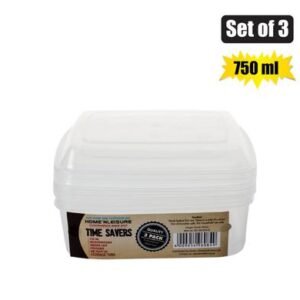 Food Storage Containers 750ml, 3-piece