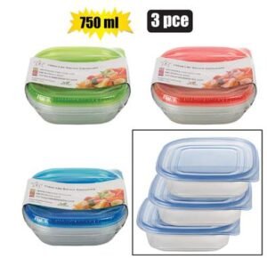 Food Storage Containers 750ml 3-piece