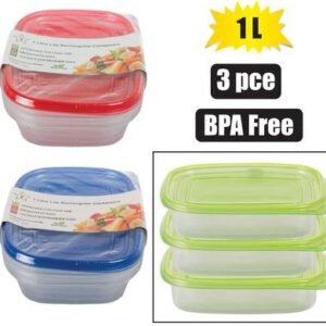 Food Storage Containers 1l, 3-piece