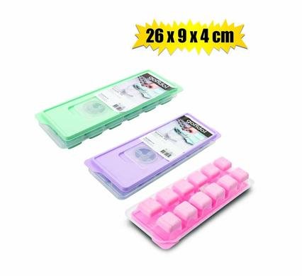 Ice Tray 12 Cubes with Lid, 26 X 9 X 4cm
